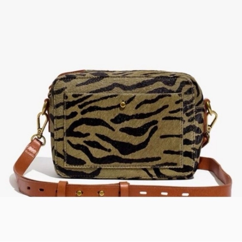 🆕 Madewell Camera Crossbody Bag | Calf Hair & Leather Animal Print